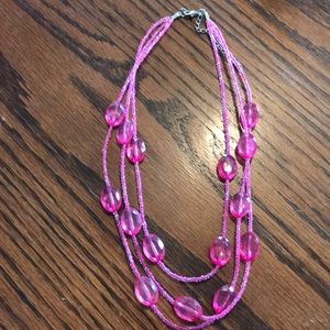 Beaded Pink necklace Brand new